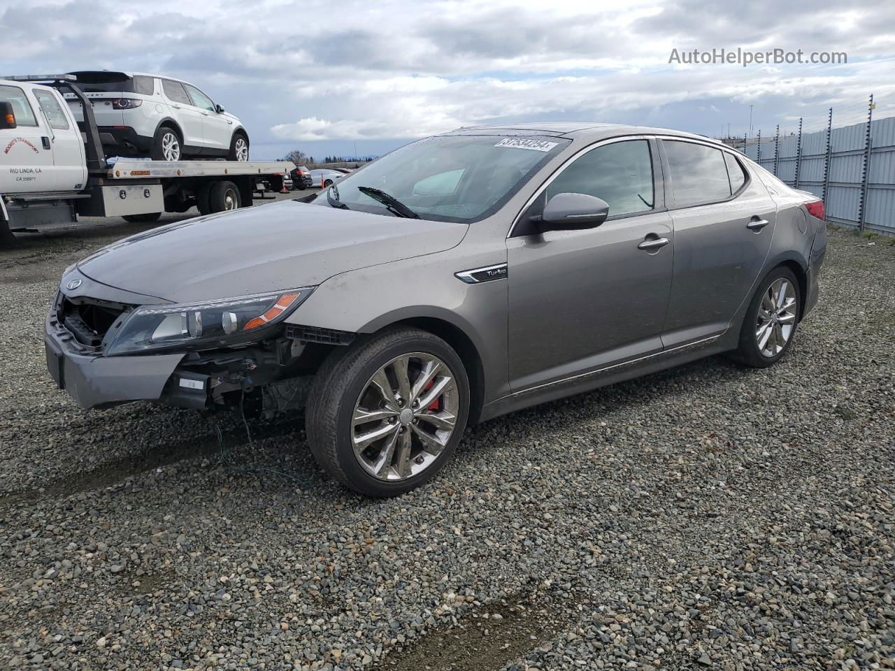 2014 Kia Optima Sx Gray vin: 5XXGR4A6XEG349428