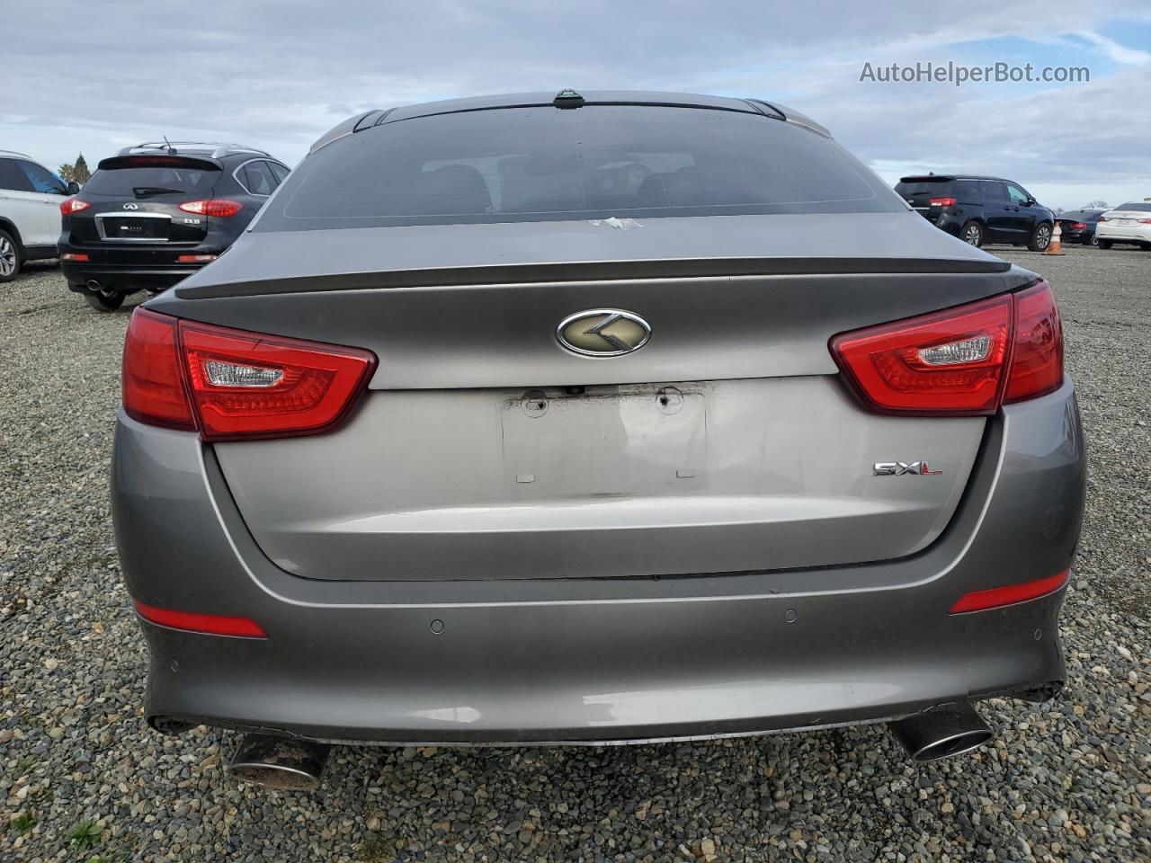 2014 Kia Optima Sx Gray vin: 5XXGR4A6XEG349428