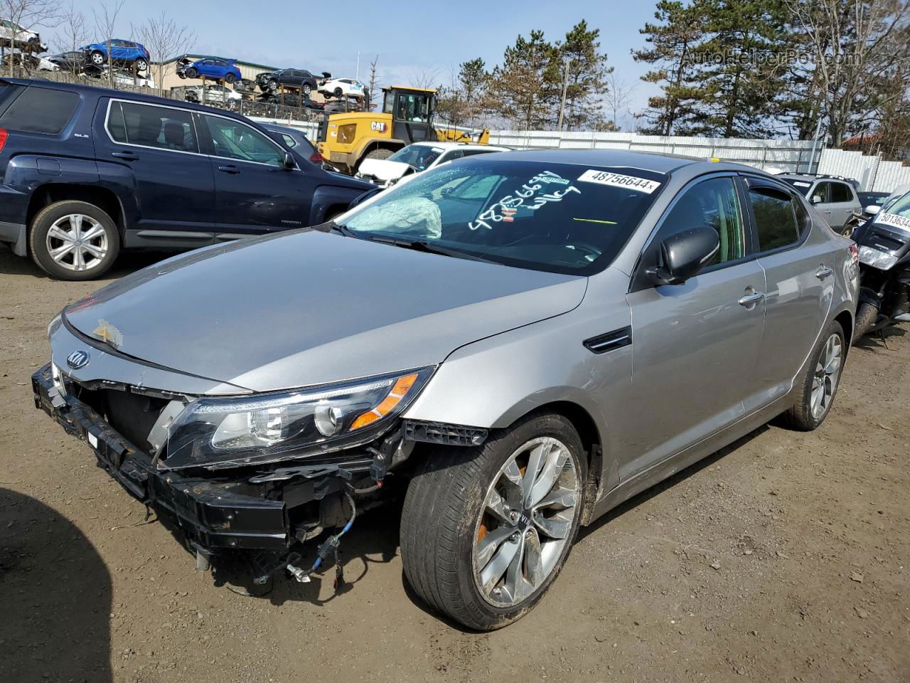 2014 Kia Optima Sx Silver vin: 5XXGR4A71EG294473