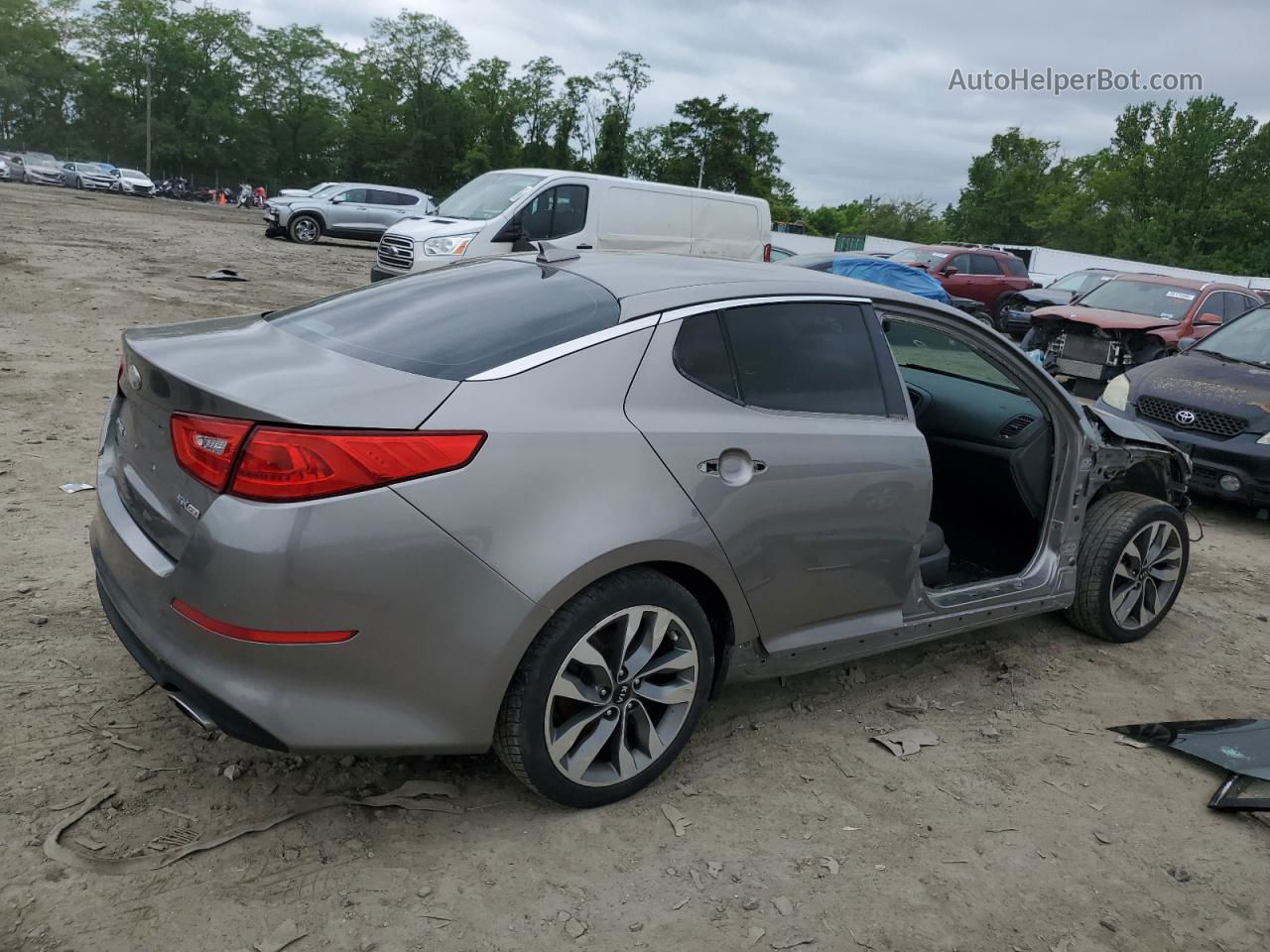 2014 Kia Optima Sx Gray vin: 5XXGR4A76EG268130