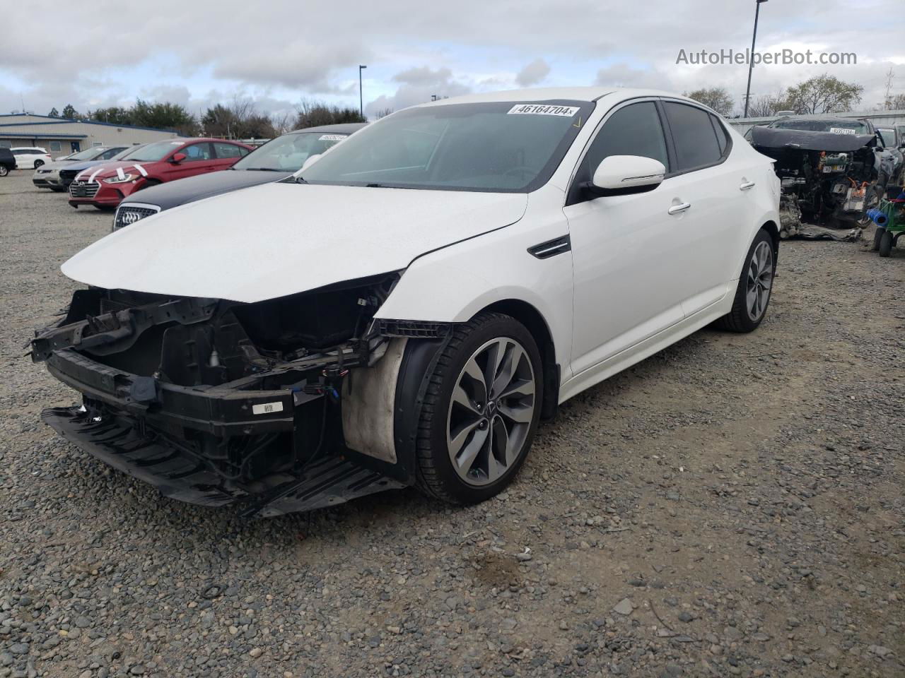 2014 Kia Optima Sx White vin: 5XXGR4A78EG269747