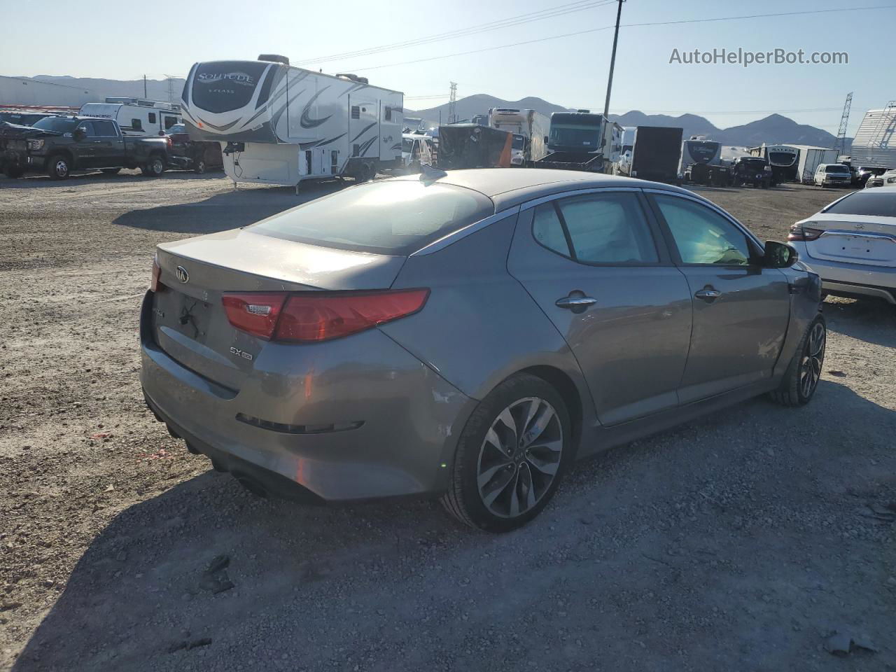 2014 Kia Optima Sx Silver vin: 5XXGR4A78EG317490