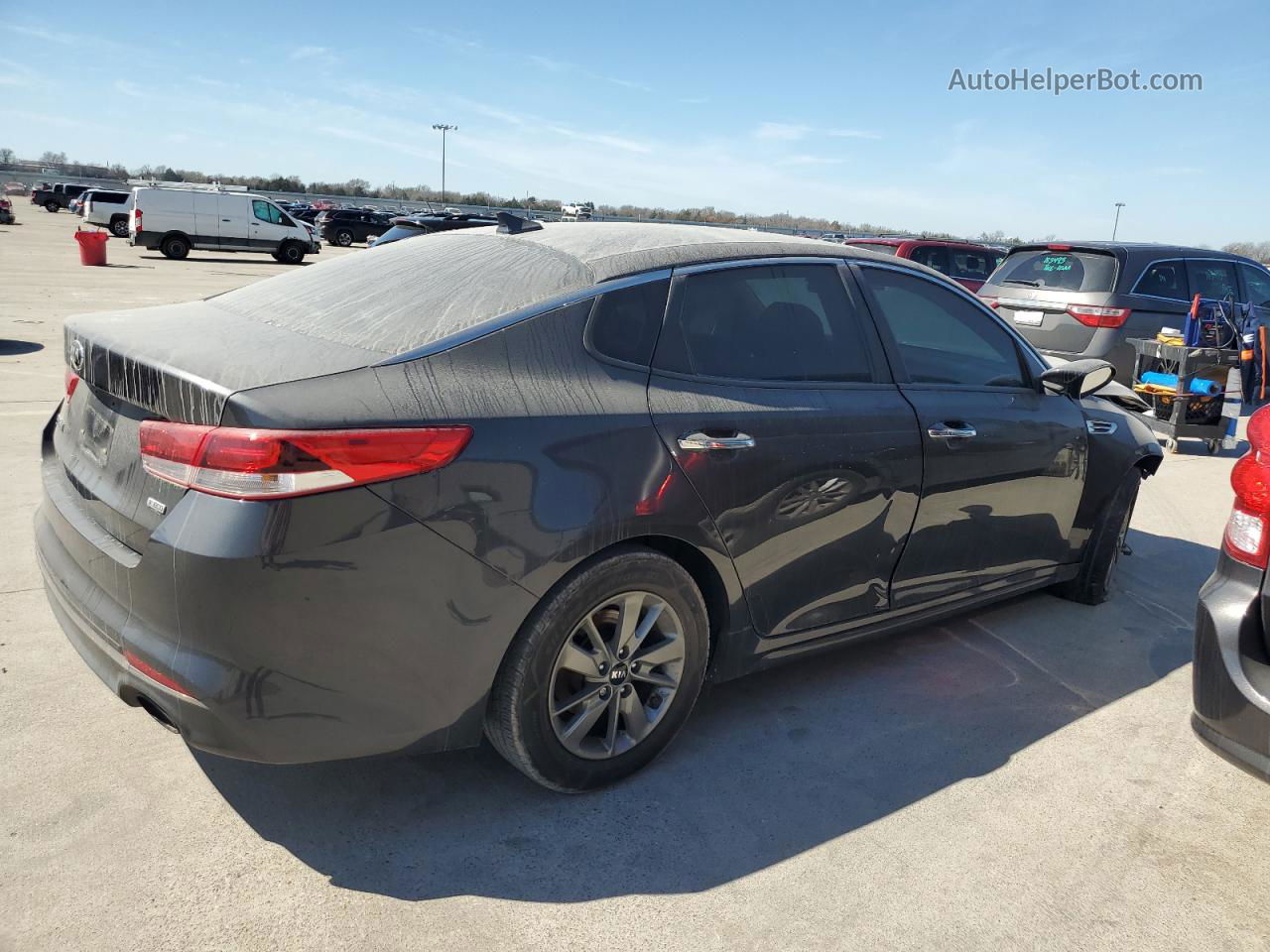 2016 Kia Optima Lx Gray vin: 5XXGT4L14GG012405