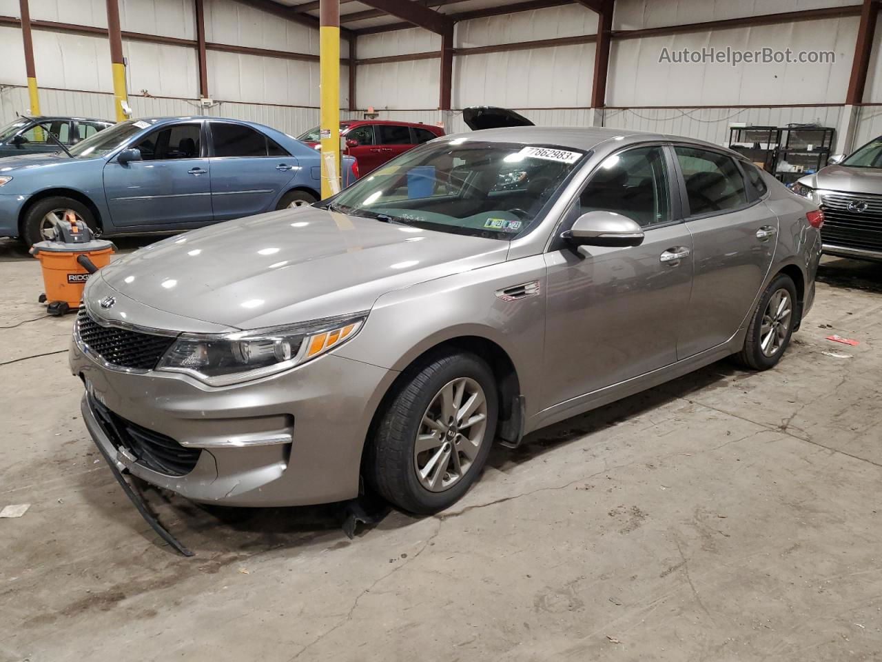 2016 Kia Optima Lx Silver vin: 5XXGT4L17GG053675