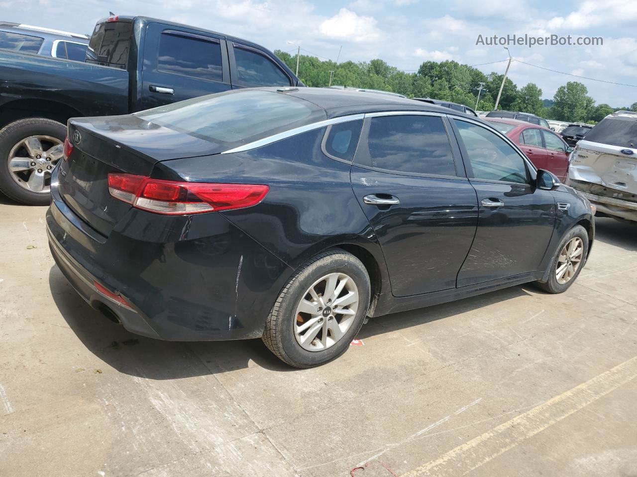 2016 Kia Optima Lx Black vin: 5XXGT4L30GG021152