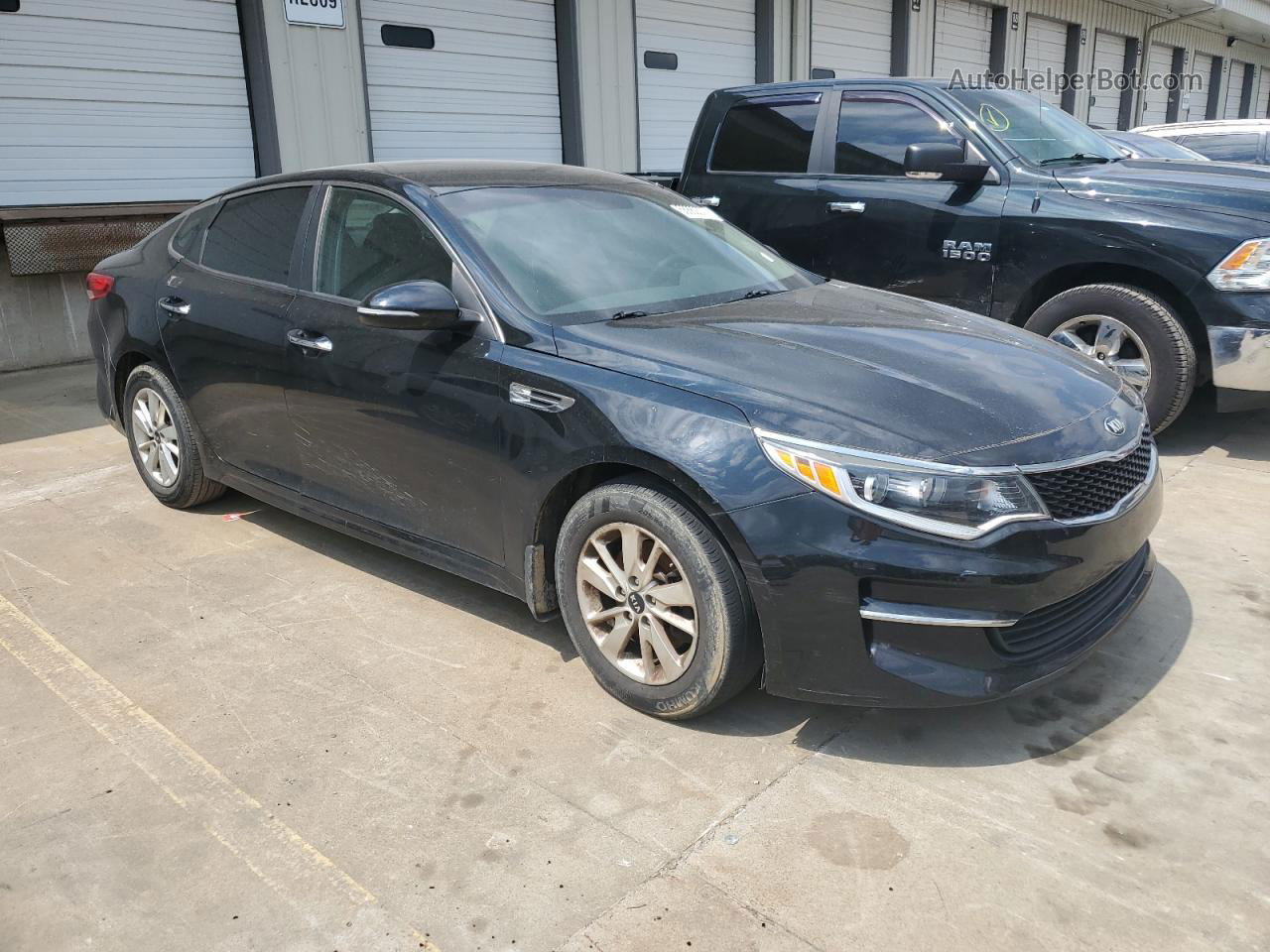 2016 Kia Optima Lx Black vin: 5XXGT4L30GG021152