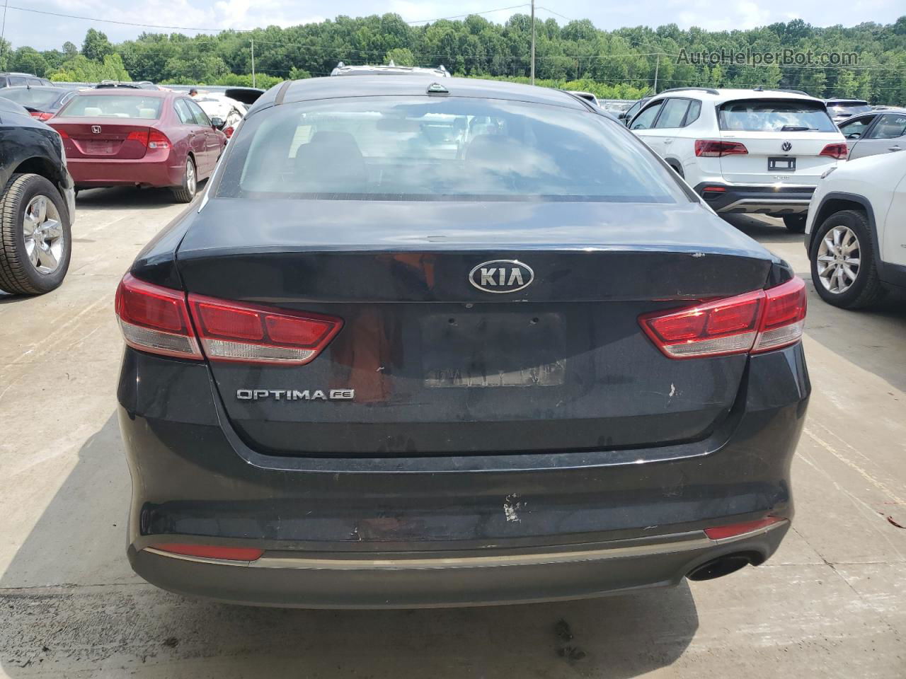 2016 Kia Optima Lx Black vin: 5XXGT4L30GG021152