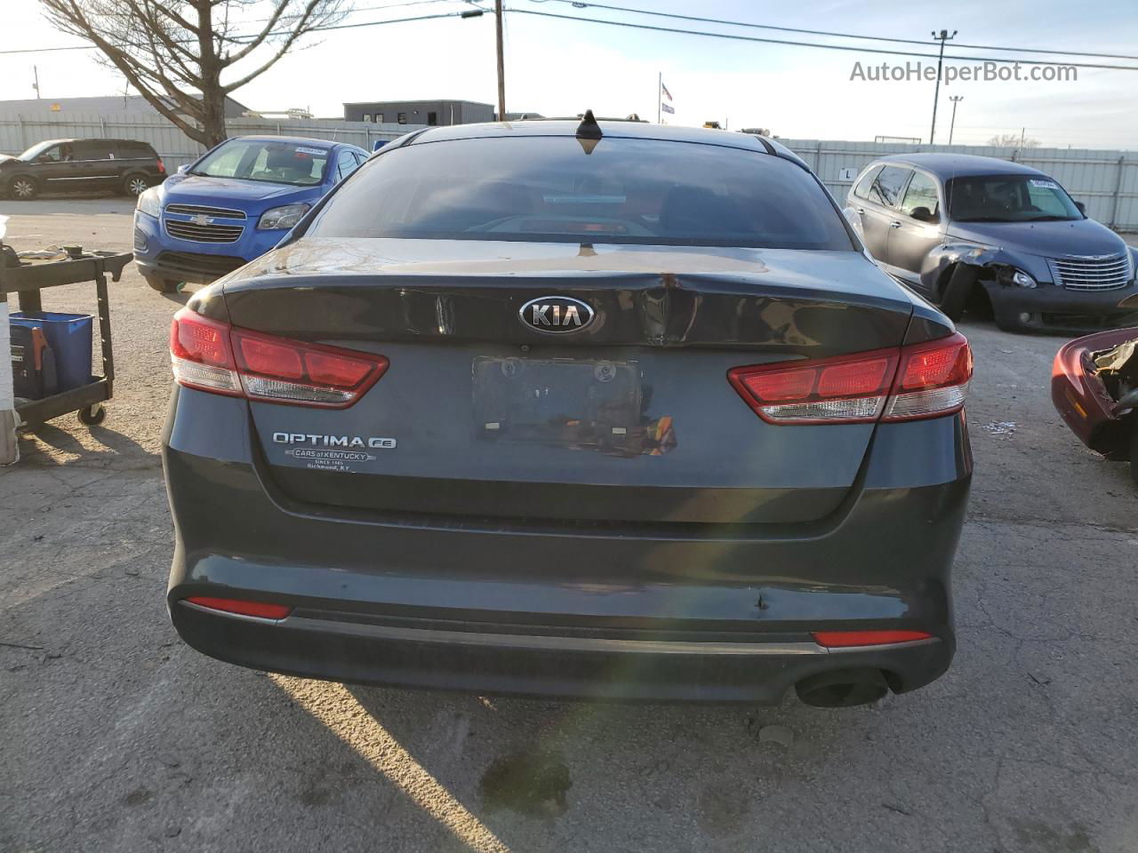 2016 Kia Optima Lx Gray vin: 5XXGT4L30GG028053