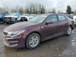 2016 Kia Optima Lx Maroon vin: 5XXGT4L30GG028554