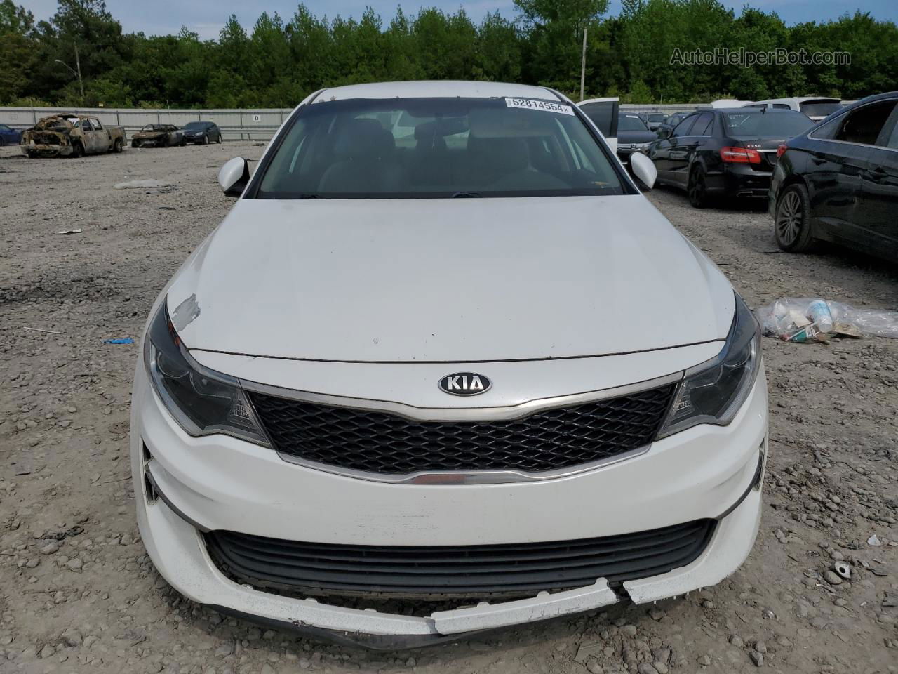 2016 Kia Optima Lx White vin: 5XXGT4L30GG036783