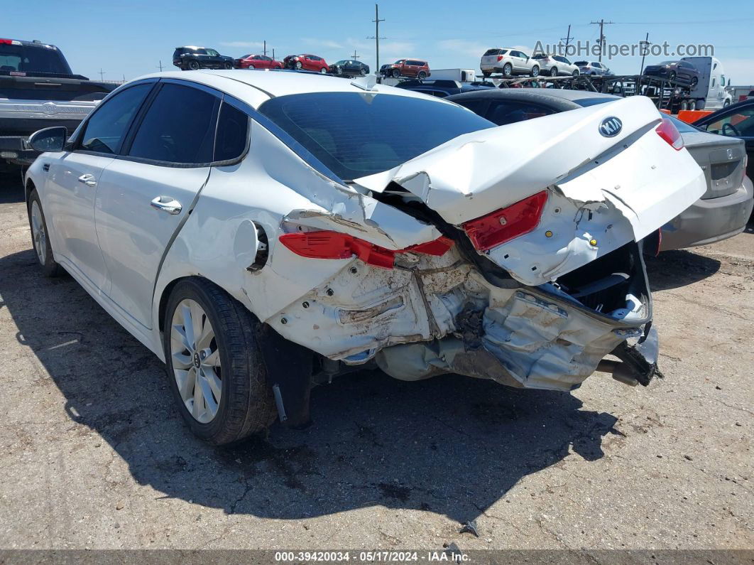 2016 Kia Optima Lx White vin: 5XXGT4L30GG069184