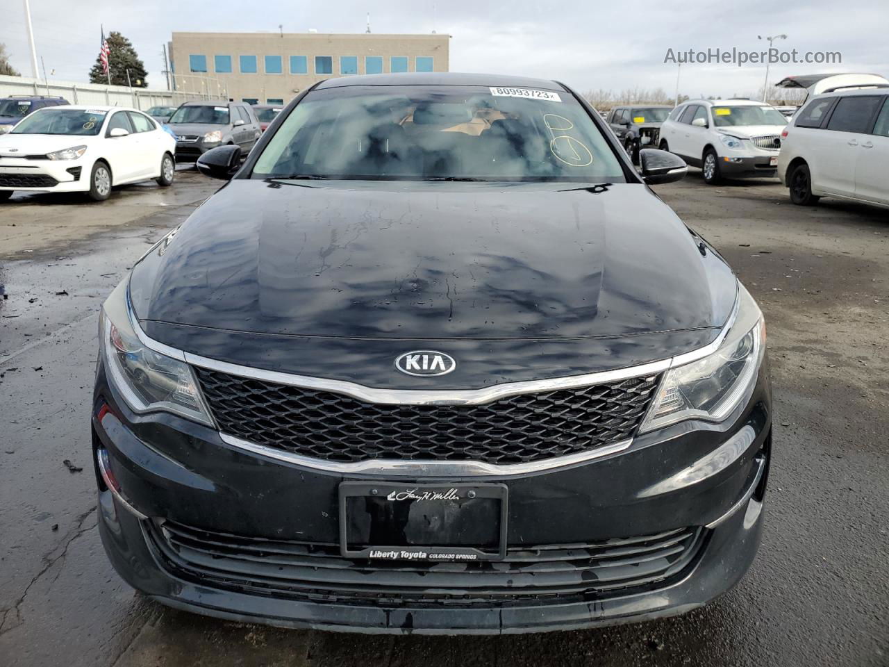 2016 Kia Optima Lx Black vin: 5XXGT4L30GG083859