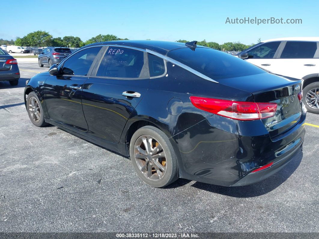 2016 Kia Optima Lx Black vin: 5XXGT4L30GG084526