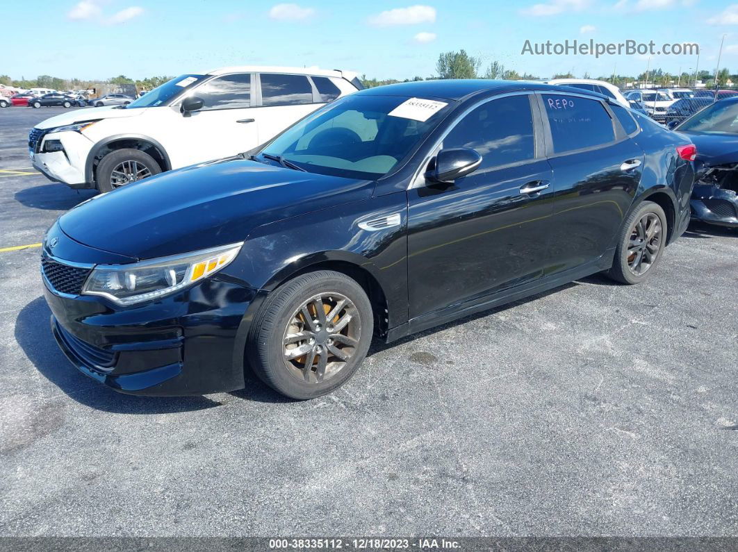 2016 Kia Optima Lx Black vin: 5XXGT4L30GG084526