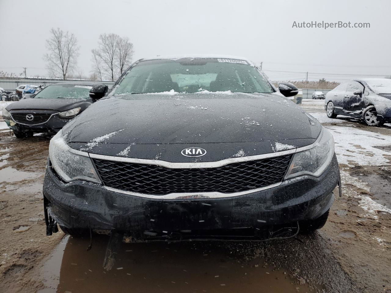 2017 Kia Optima Lx Black vin: 5XXGT4L30HG152910