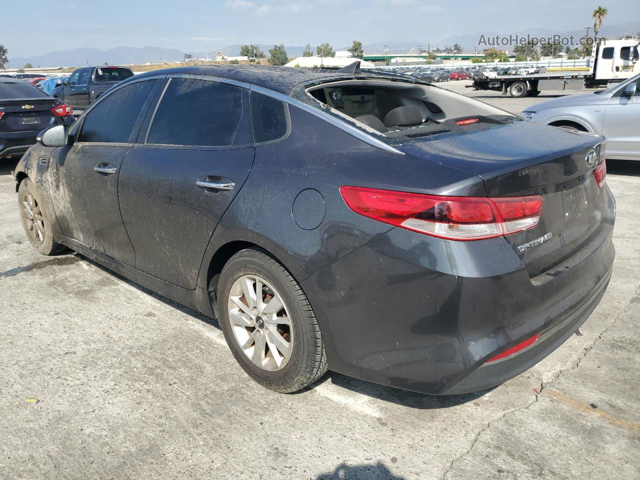 2017 Kia Optima Lx Charcoal vin: 5XXGT4L30HG153216