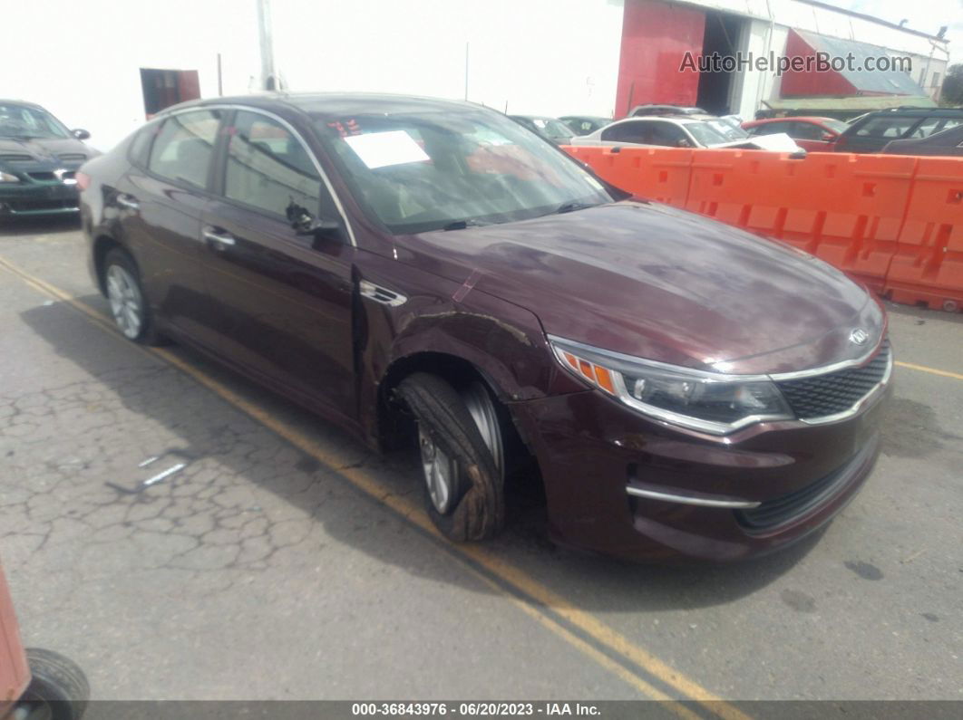 2017 Kia Optima Lx Burgundy vin: 5XXGT4L30HG163809