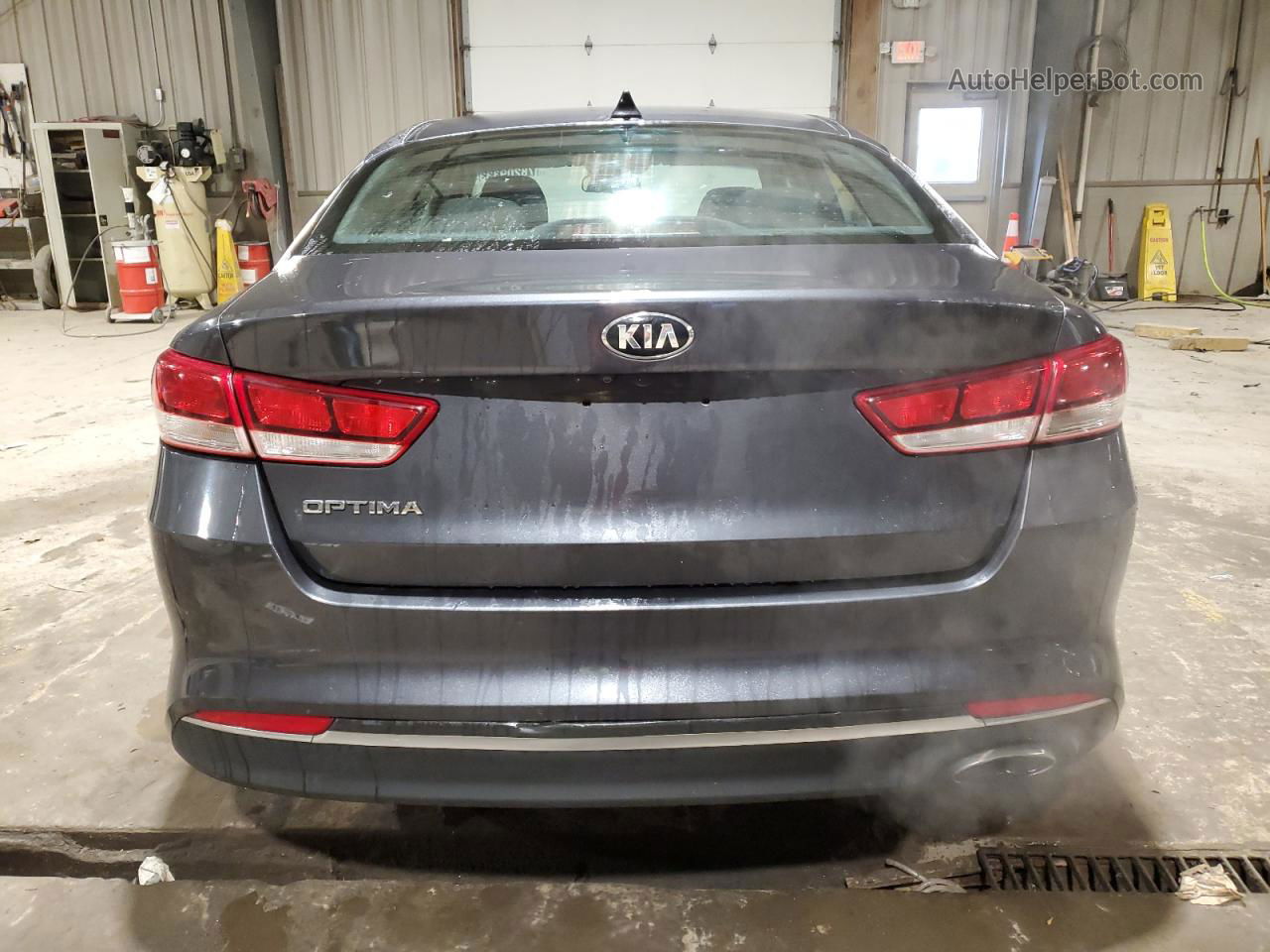 2017 Kia Optima Lx Gray vin: 5XXGT4L30HG171361