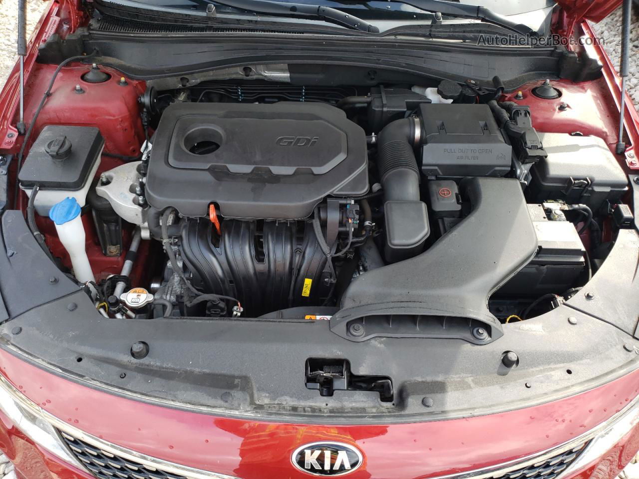 2018 Kia Optima Lx Red vin: 5XXGT4L30JG190014