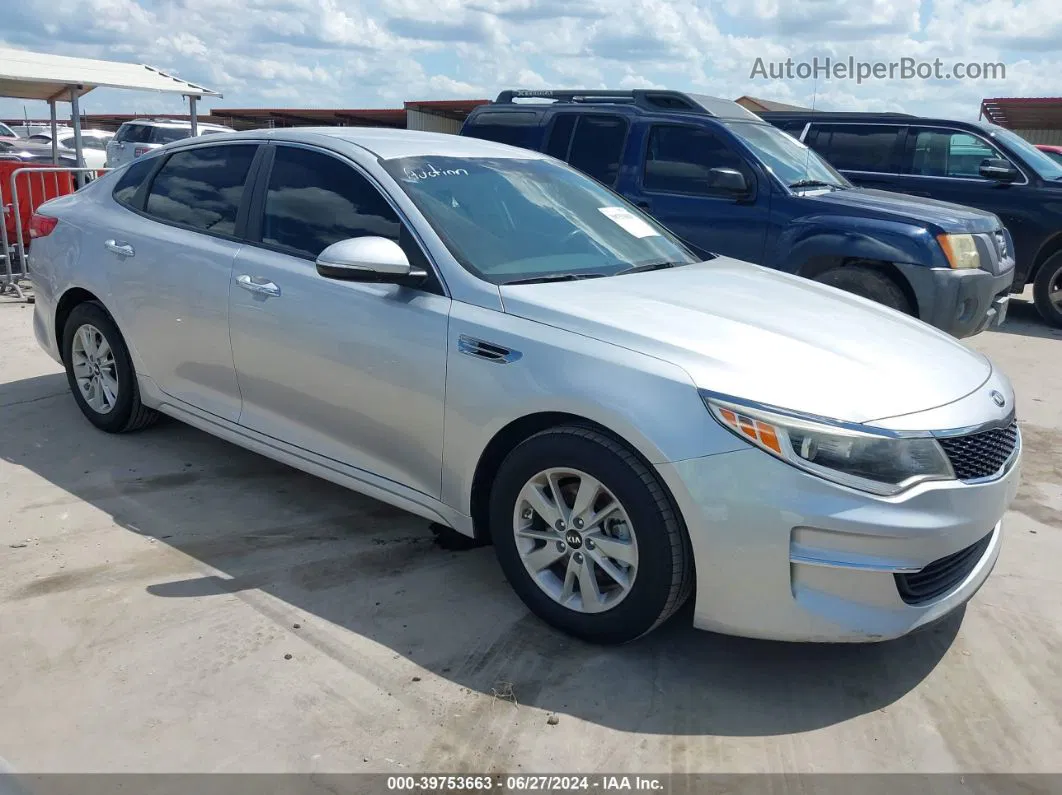 2018 Kia Optima Lx Silver vin: 5XXGT4L30JG199618