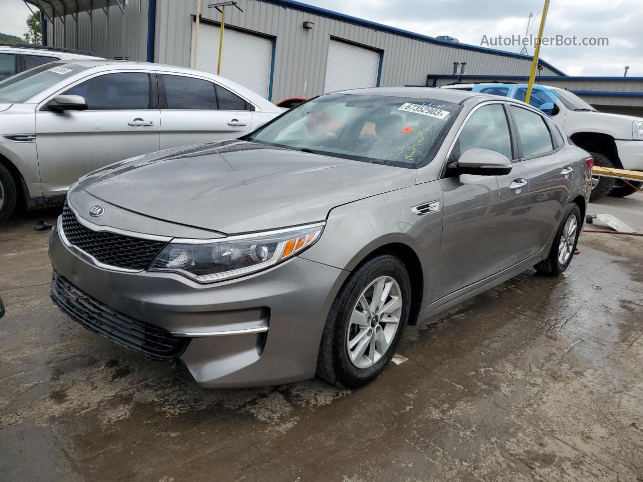 2018 Kia Optima Lx Gray vin: 5XXGT4L30JG218409