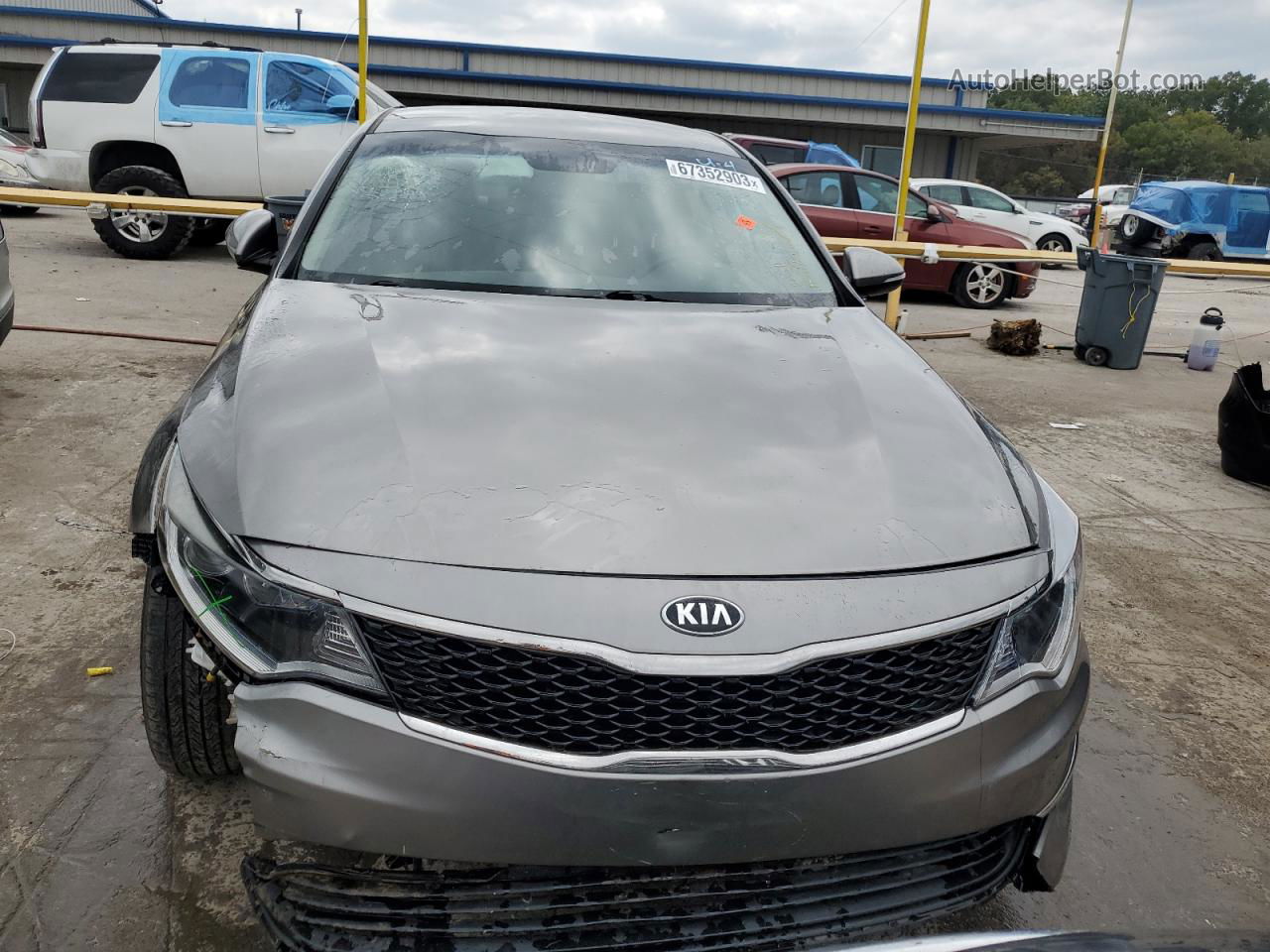 2018 Kia Optima Lx Gray vin: 5XXGT4L30JG218409