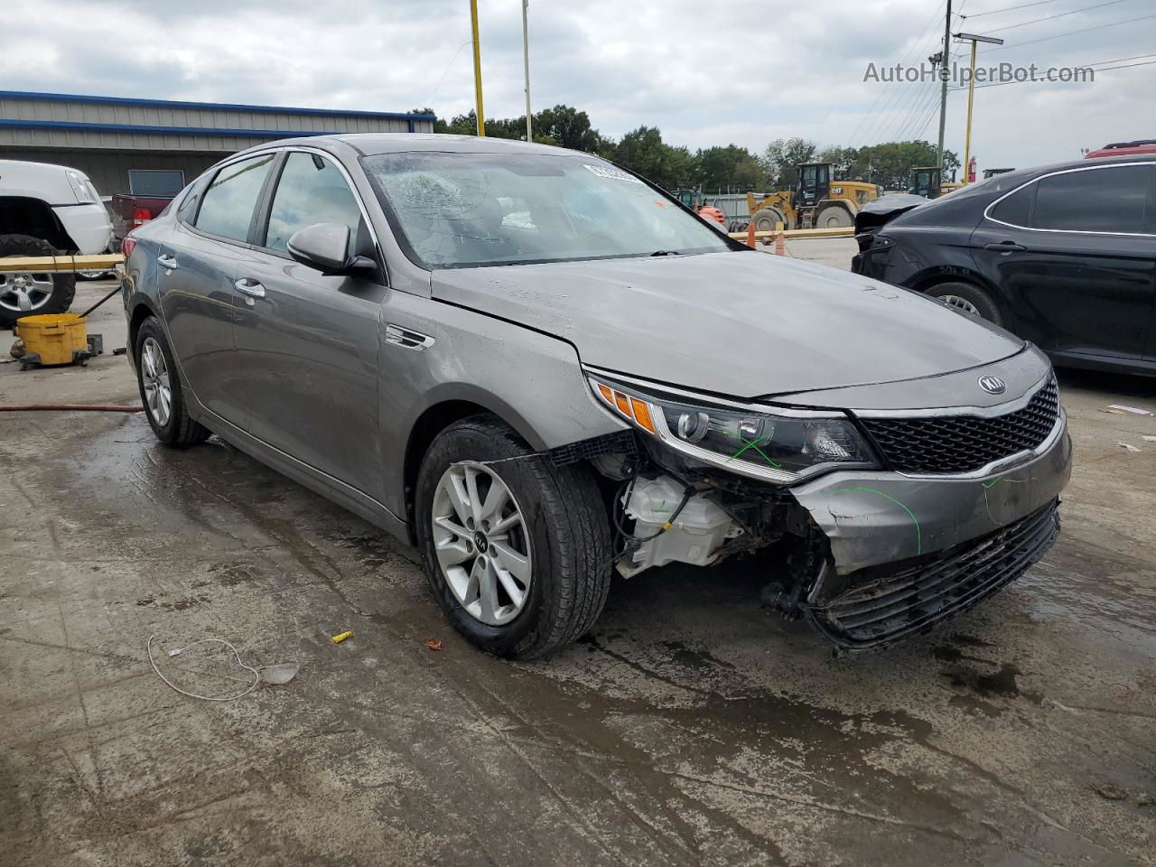 2018 Kia Optima Lx Gray vin: 5XXGT4L30JG218409