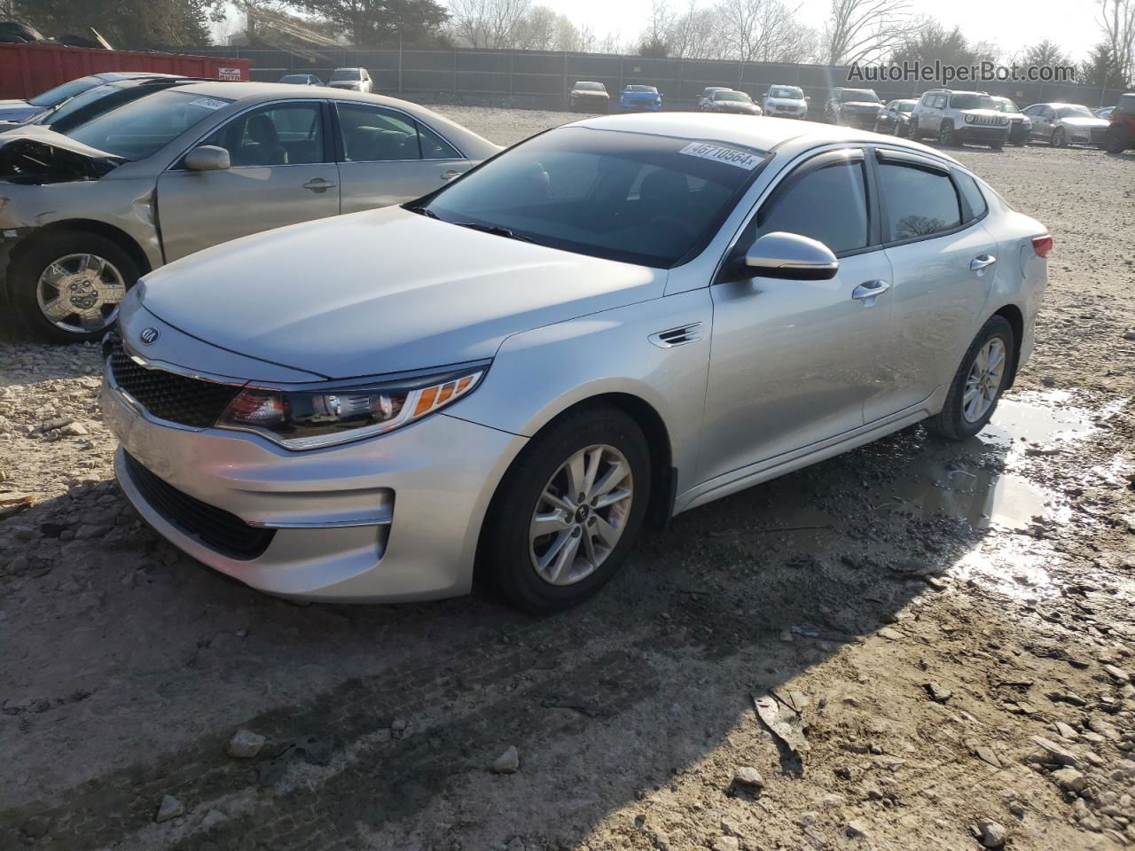 2018 Kia Optima Lx Silver vin: 5XXGT4L30JG235243