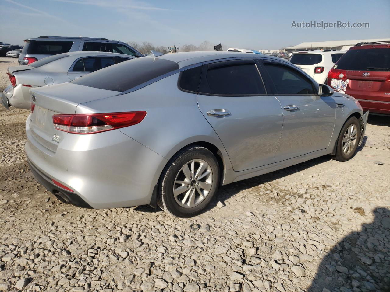 2018 Kia Optima Lx Silver vin: 5XXGT4L30JG235243