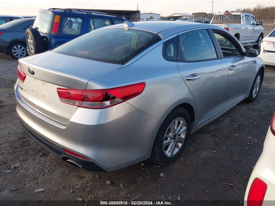 2018 Kia Optima Lx Silver vin: 5XXGT4L30JG247537