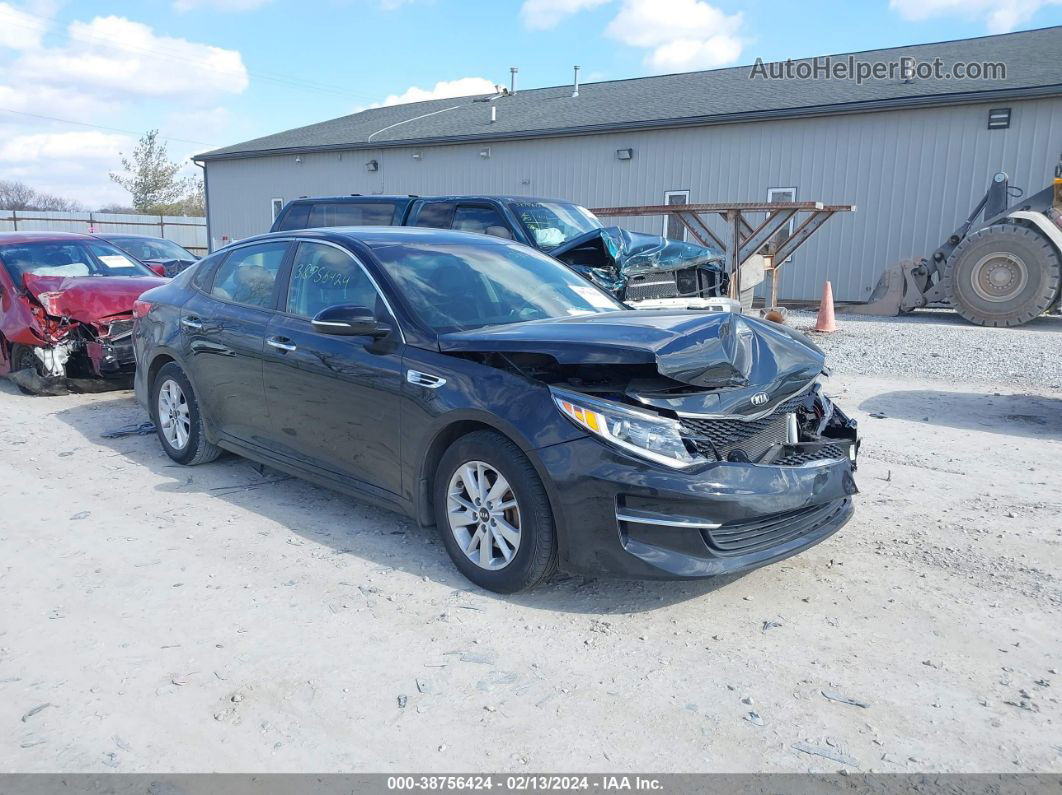 2018 Kia Optima Lx Black vin: 5XXGT4L30JG248722