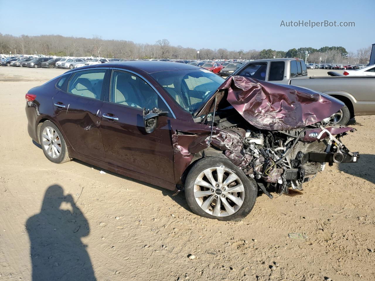 2016 Kia Optima Lx Brown vin: 5XXGT4L31GG020009