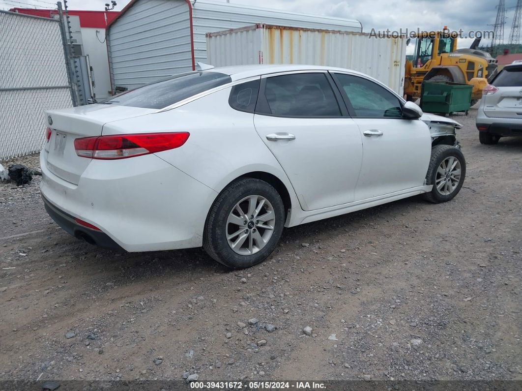 2016 Kia Optima Lx Белый vin: 5XXGT4L31GG027641