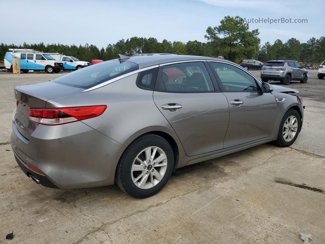 2016 Kia Optima Lx Gray vin: 5XXGT4L31GG102953