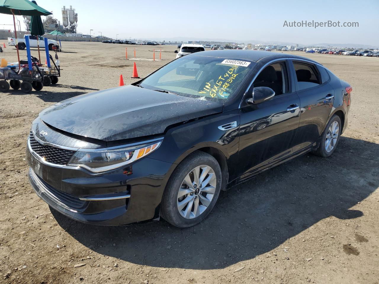 2017 Kia Optima Lx Black vin: 5XXGT4L31HG128342