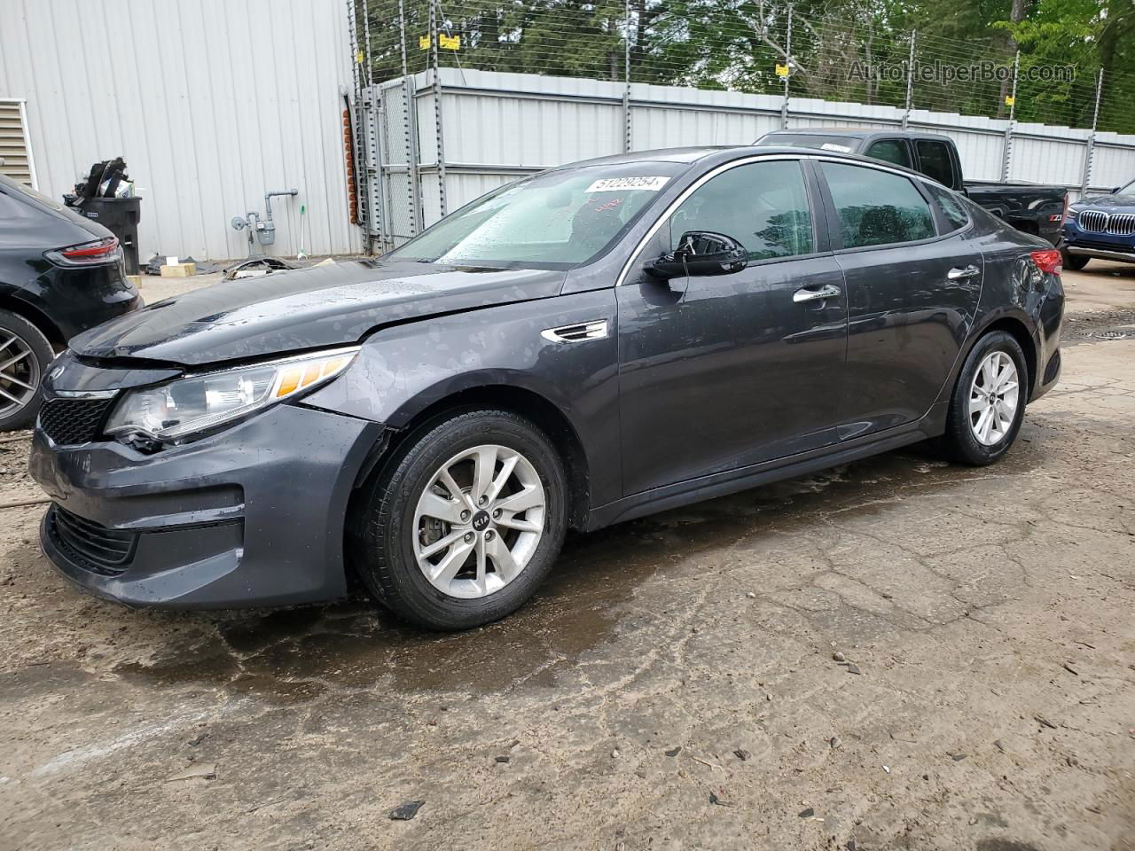 2017 Kia Optima Lx Gray vin: 5XXGT4L31HG130480