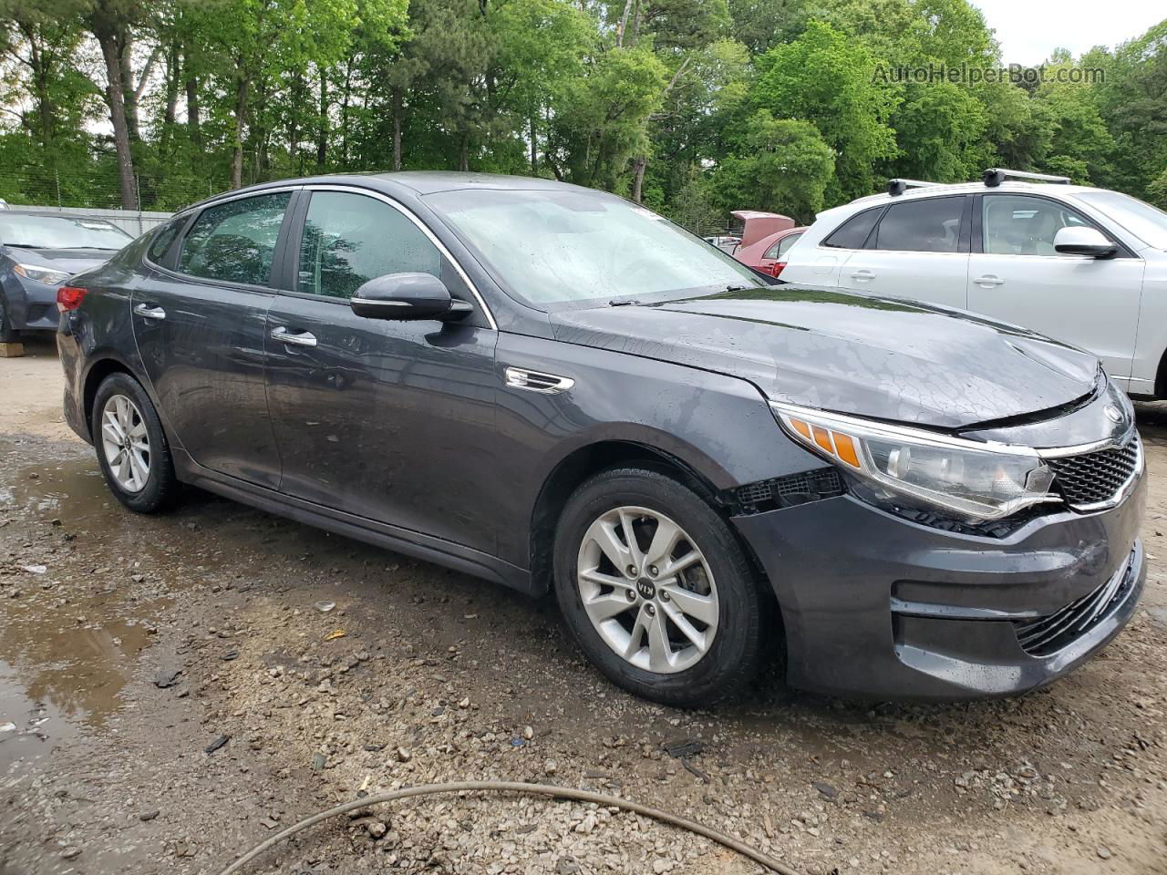 2017 Kia Optima Lx Gray vin: 5XXGT4L31HG130480