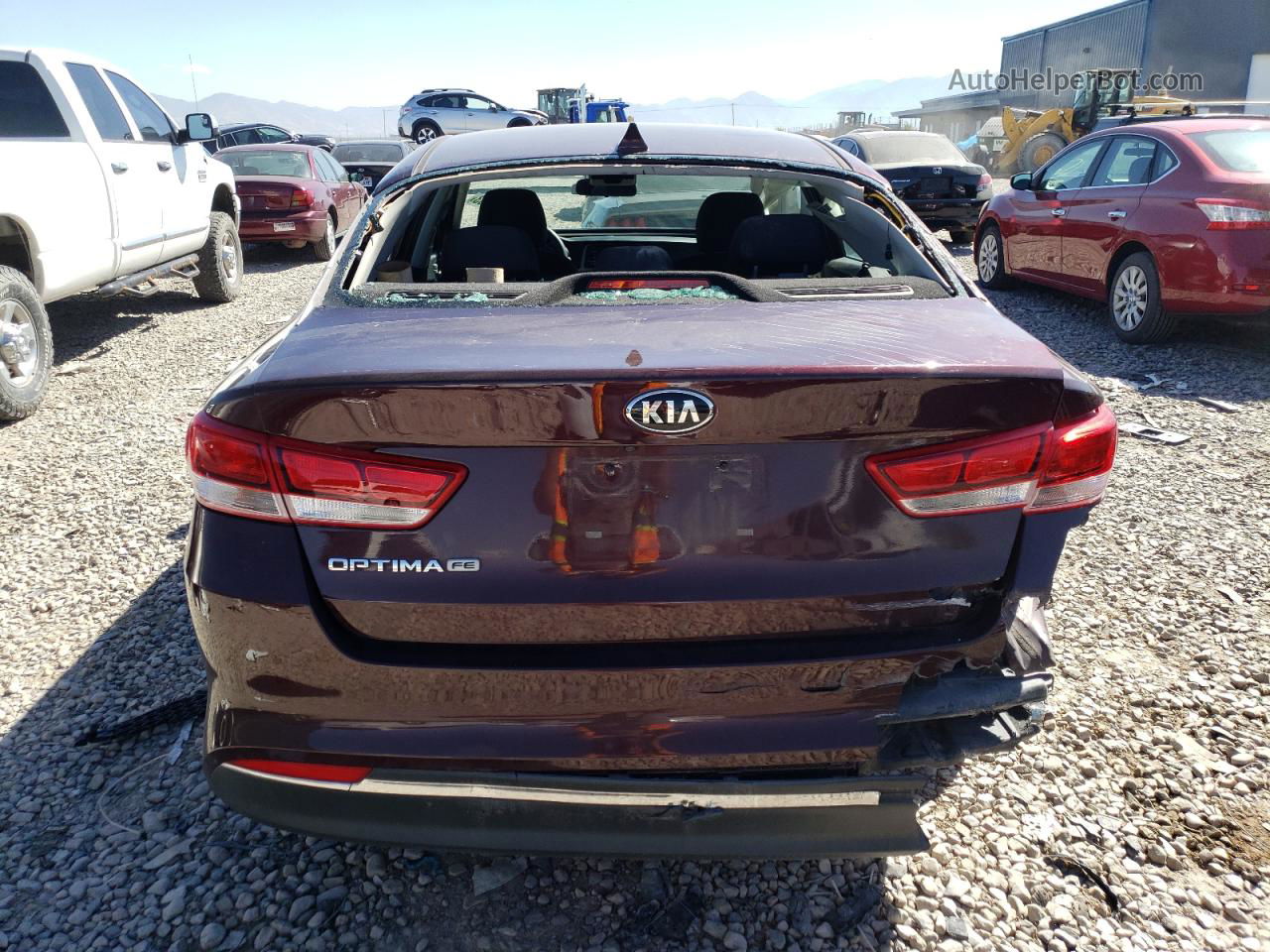 2017 Kia Optima Lx Maroon vin: 5XXGT4L31HG149725