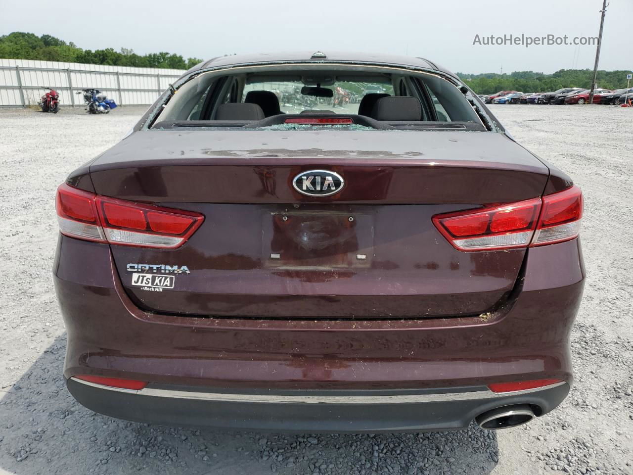 2017 Kia Optima Lx Burgundy vin: 5XXGT4L31HG162104