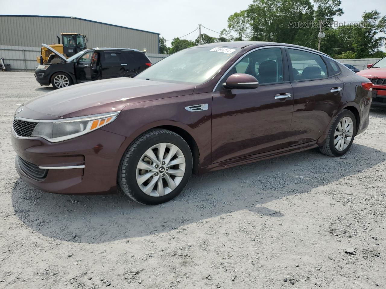 2017 Kia Optima Lx Burgundy vin: 5XXGT4L31HG162104