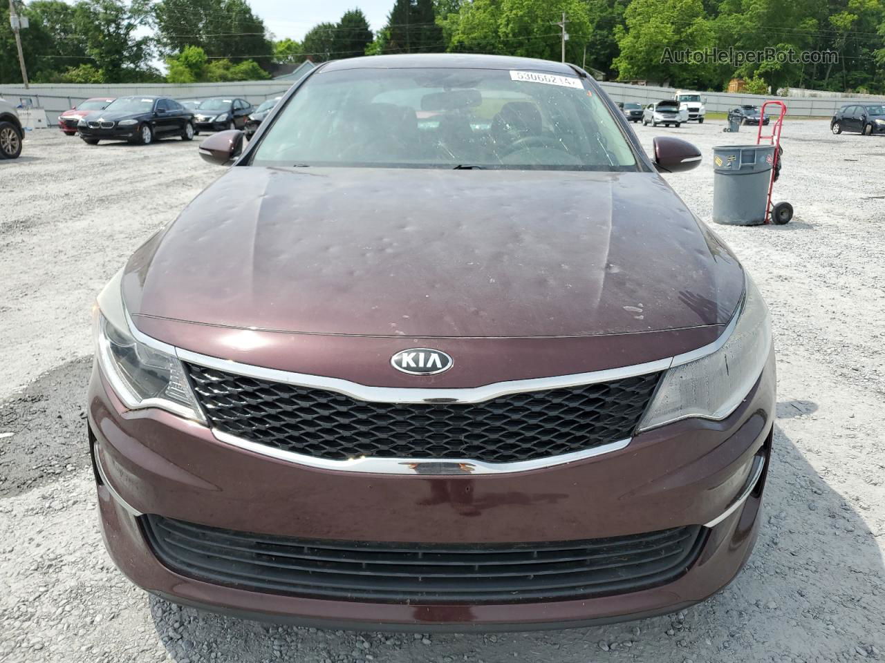 2017 Kia Optima Lx Burgundy vin: 5XXGT4L31HG162104