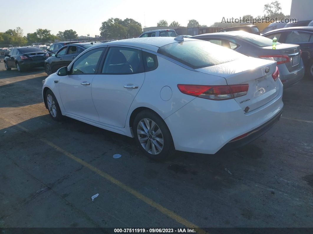 2017 Kia Optima Lx White vin: 5XXGT4L31HG162507