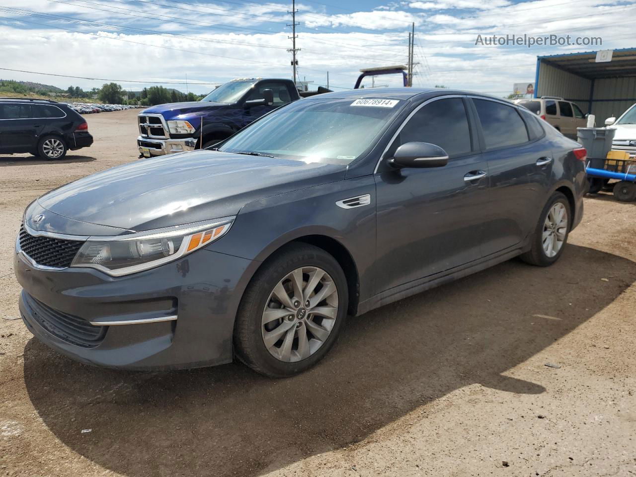 2017 Kia Optima Lx Угольный vin: 5XXGT4L31HG164967