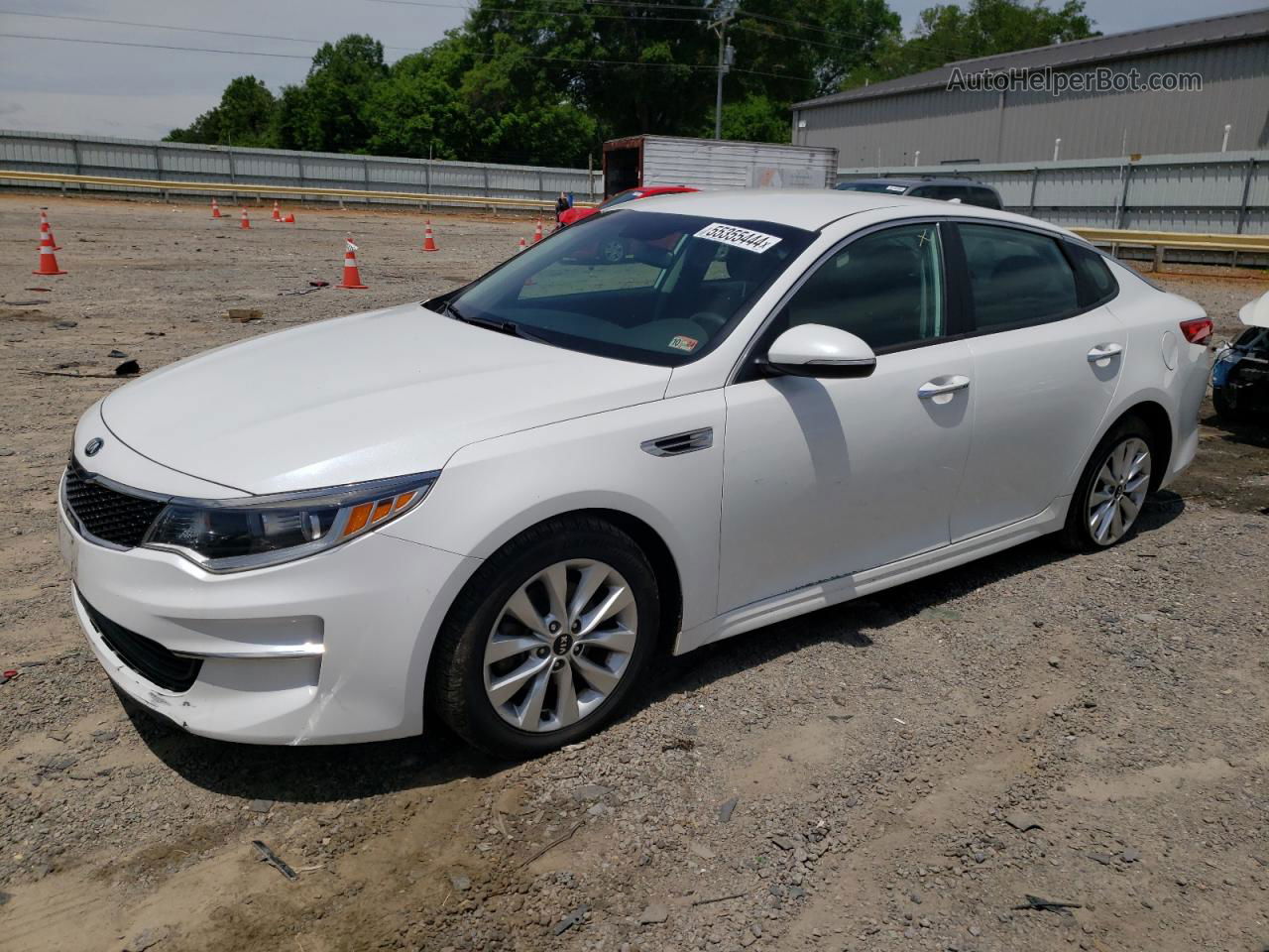 2017 Kia Optima Lx White vin: 5XXGT4L31HG165679