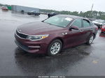 2017 Kia Optima Lx Burgundy vin: 5XXGT4L31HG166024