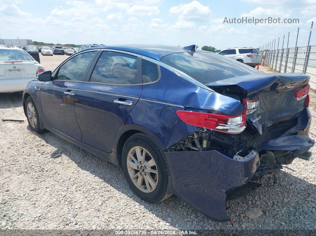 2017 Kia Optima Lx Синий vin: 5XXGT4L31HG170445