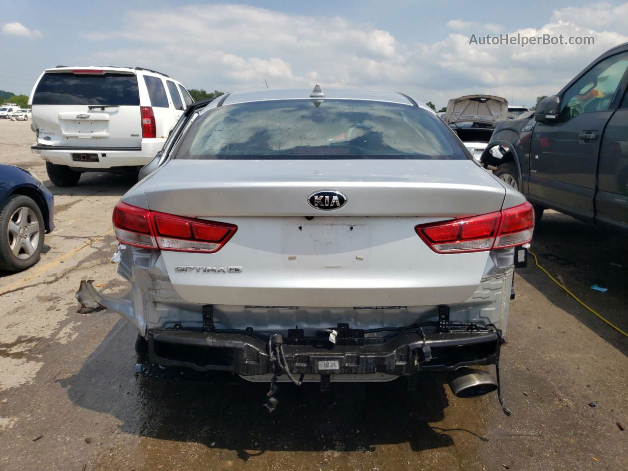 2018 Kia Optima Lx Silver vin: 5XXGT4L31JG186375