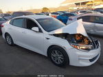 2018 Kia Optima Lx White vin: 5XXGT4L31JG197909