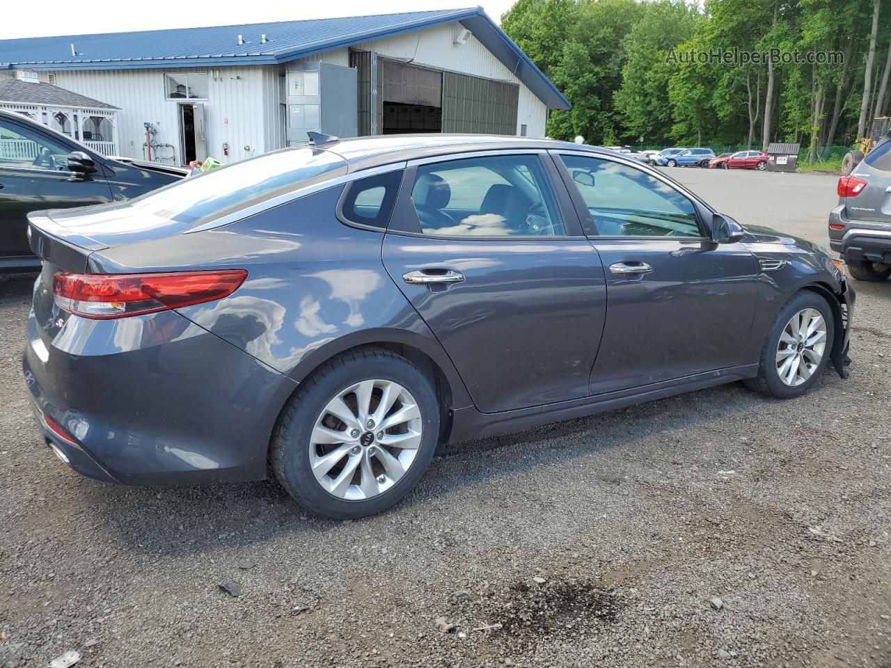 2018 Kia Optima Lx Gray vin: 5XXGT4L31JG199692