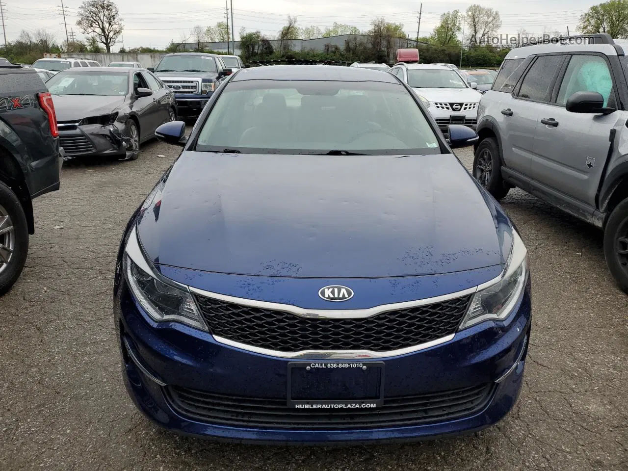 2018 Kia Optima Lx Синий vin: 5XXGT4L31JG207399